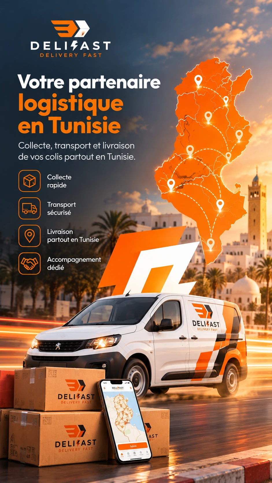 Delifast, votre partenaire logistique en Tunisie